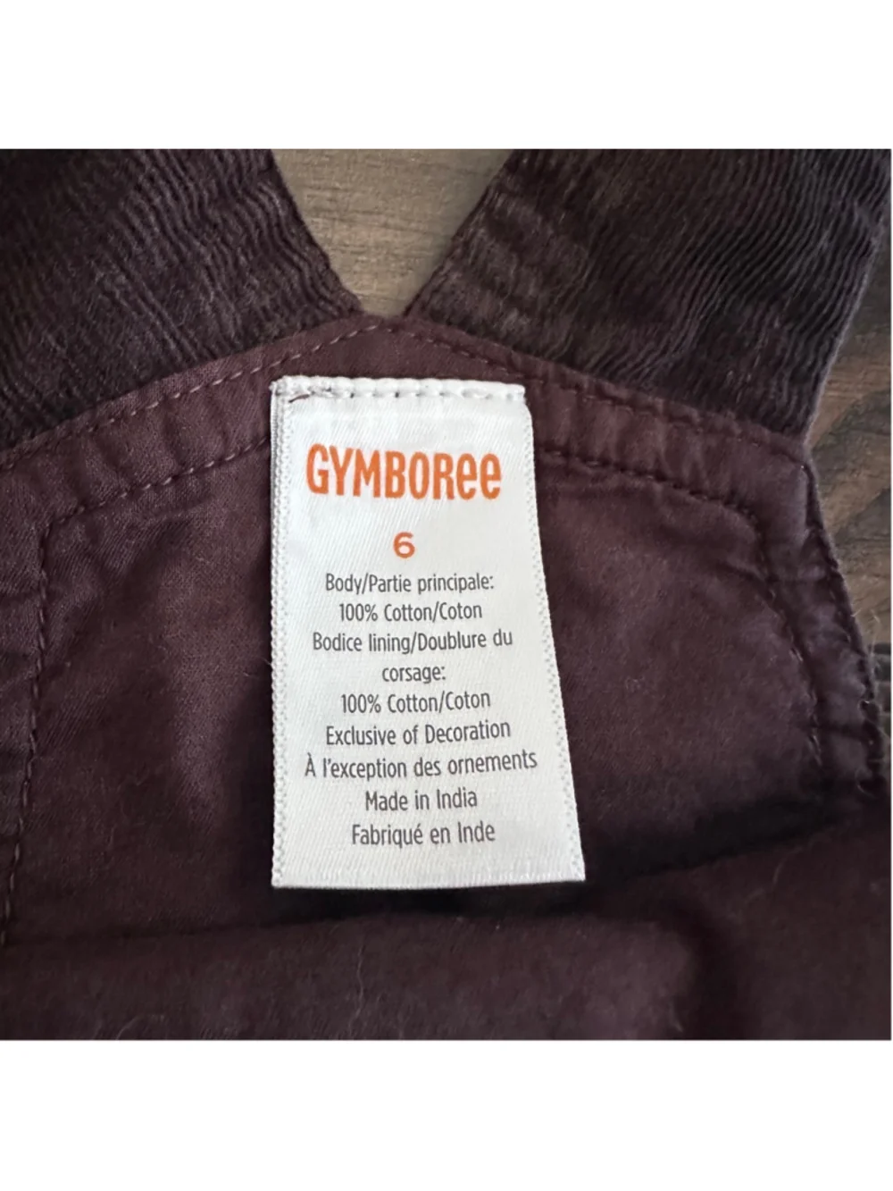 Gymboree Turkey Dress Girls 6 Brown Corduroy Thanksgiving
